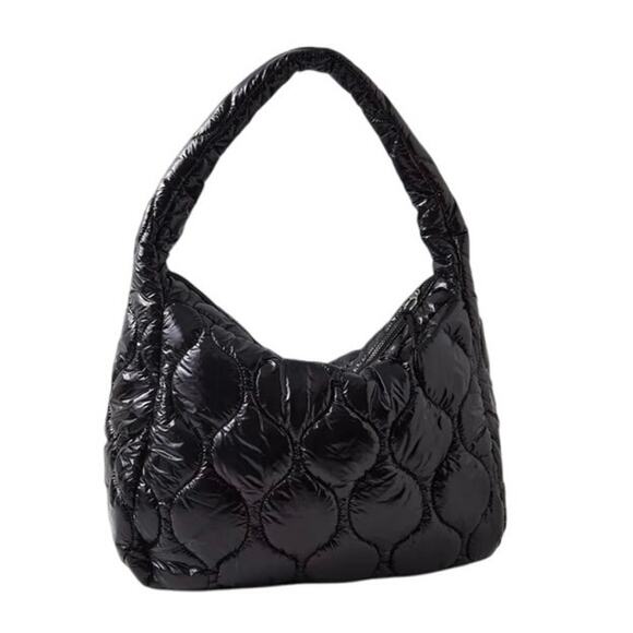 FP Movement Surplus Shine Carryall Black Patent NWT - Picture 4 of 6